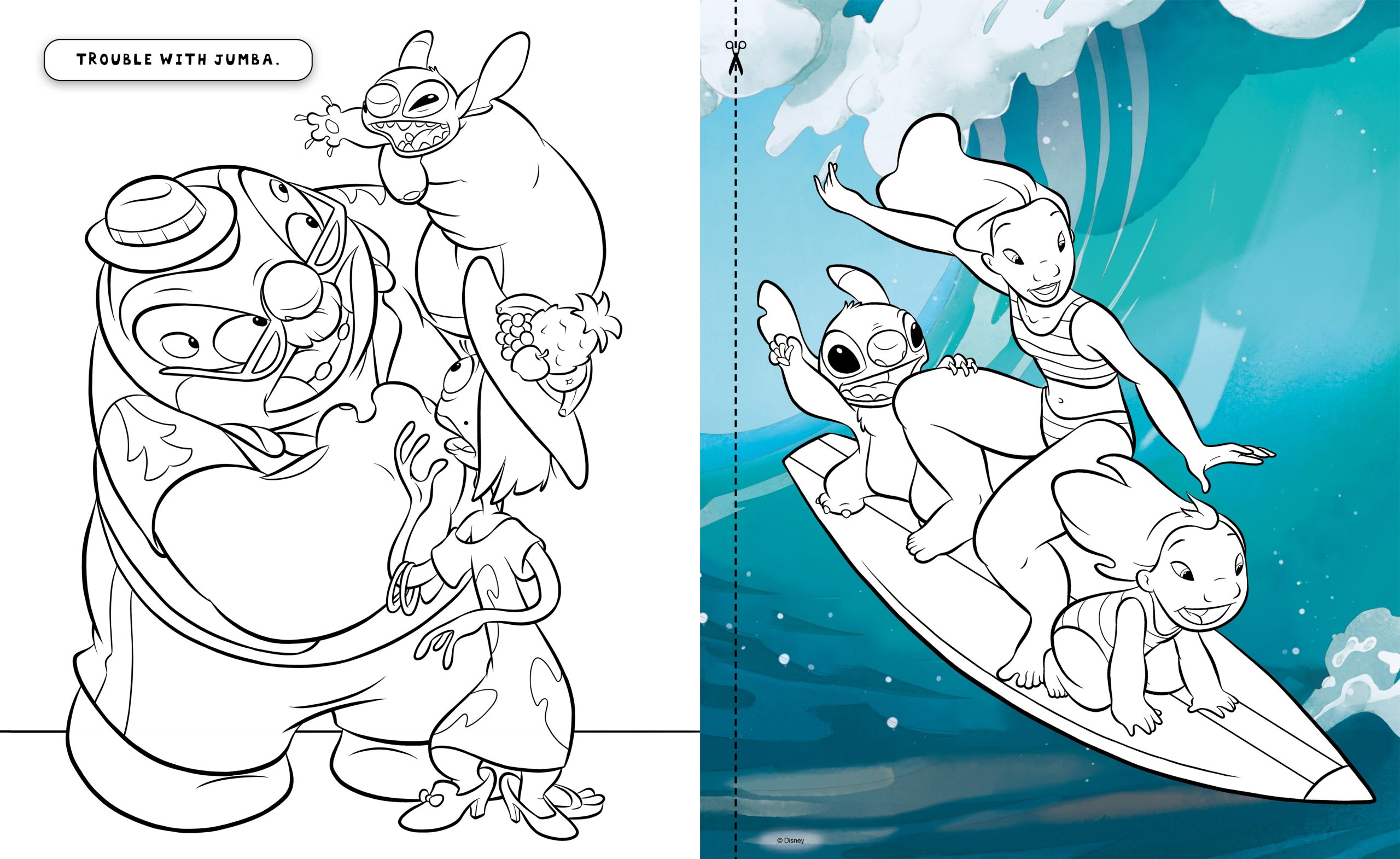 New Lot Of 3 Disney Lilo Stitch Coloring & Activity Book