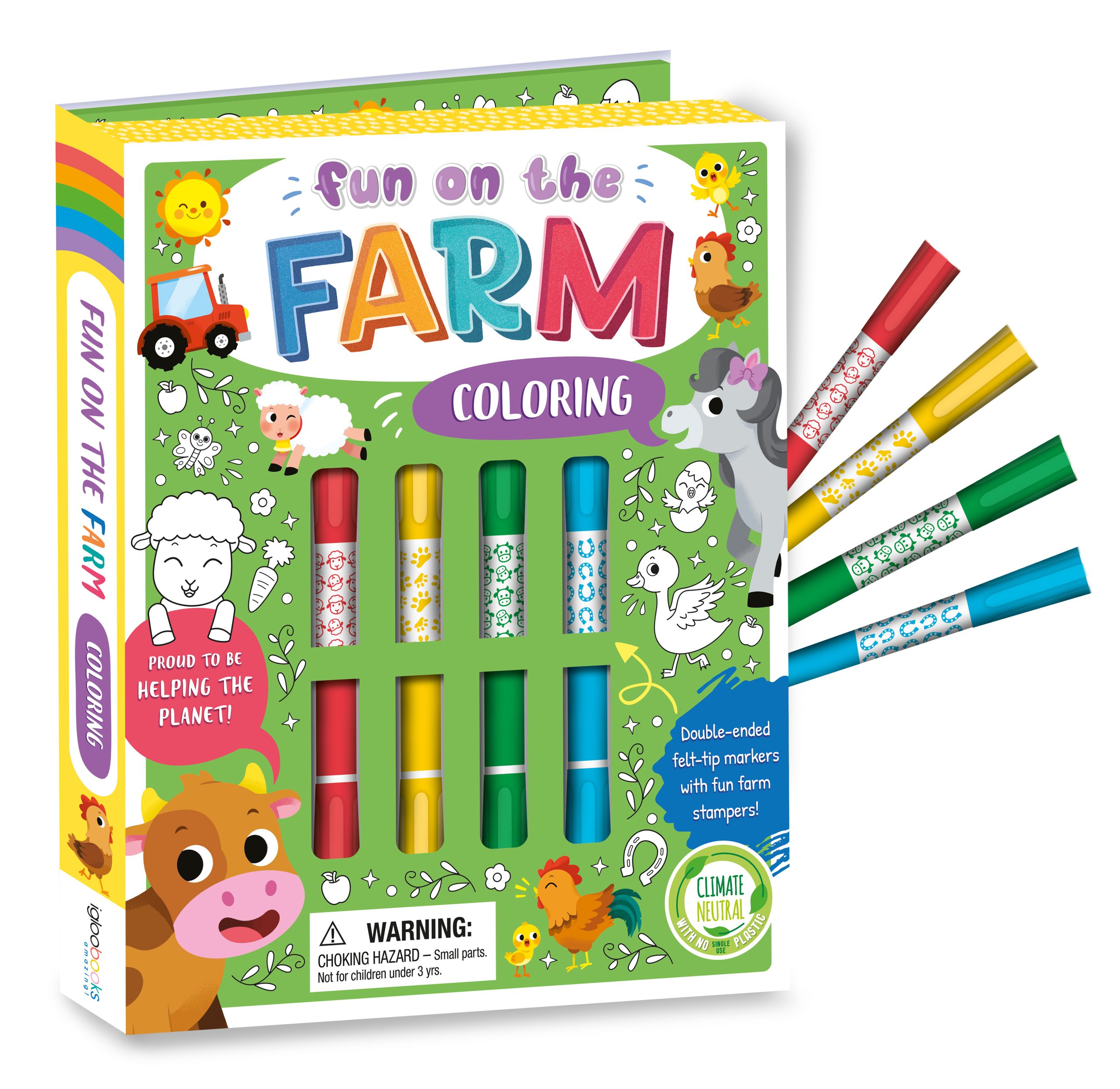Food and Fun on the Farm Coloring Book 12 x 18